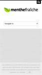 Mobile Screenshot of menthefraiche.com