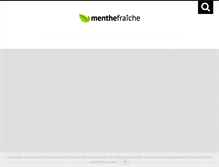 Tablet Screenshot of menthefraiche.com